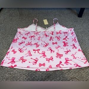 NWT Amazon Sleep tank pink bows size 2XL